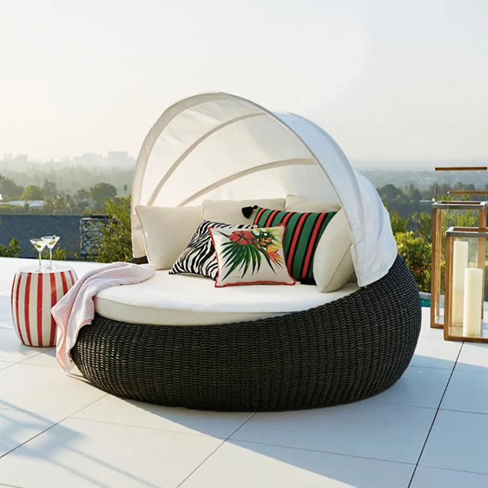 Outdoor Daybed Sofa - l garden furniture set beach lounge