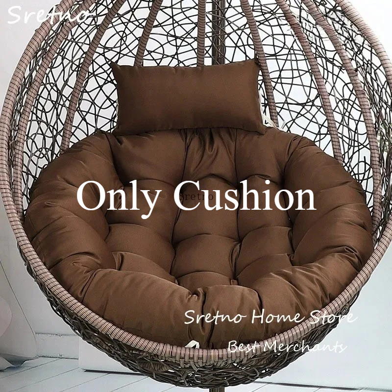 Outdoor Furniture Upholstery - Sretno Round Papasan Pad Garden Beach