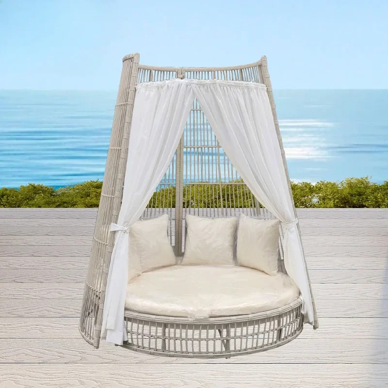 Outdoor Furniture In Bali - Cube Hotel Resort Rattan Beach Cabana