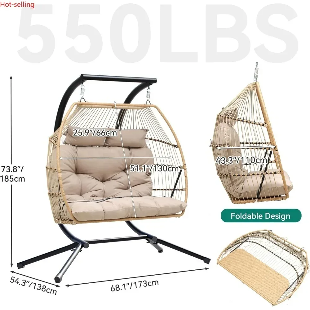 Bestseller2 Person Hanging Egg - Outdoor Furniture Egg Chair avaliação e preço