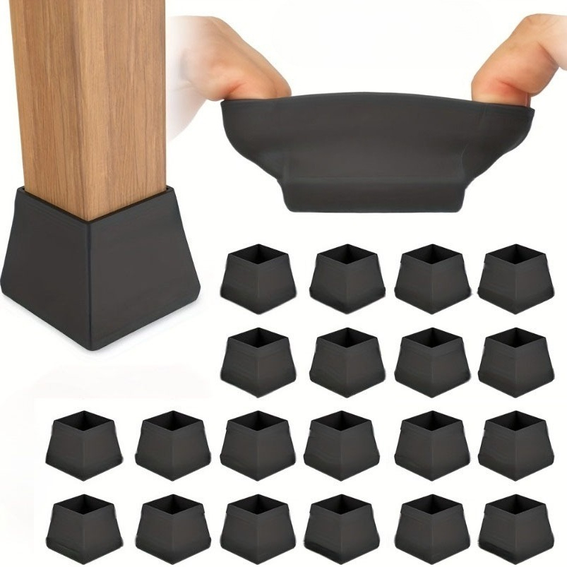 12pcs Large Silicone Chair & T - Outdoor Furniture Leg Protectors avaliação e preço