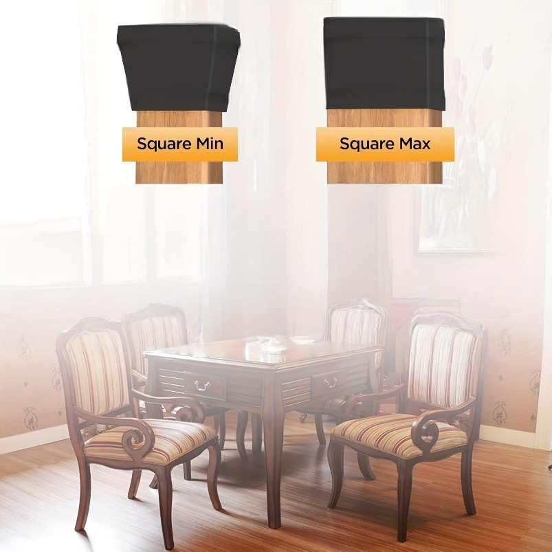 12pcs Large Silicone Chair & T - Outdoor Furniture Leg Protectors avaliação e preço