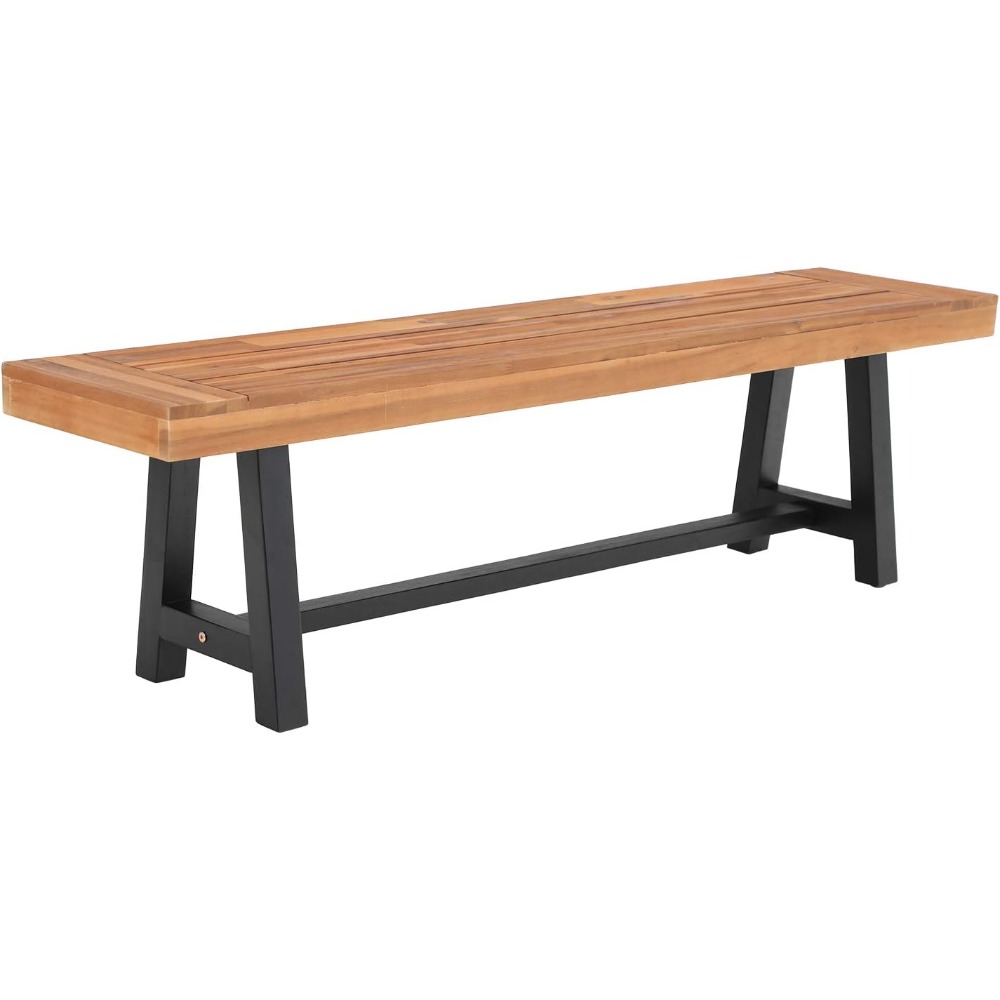Outdoor Acacia Wood Bench, 63  - Outdoor Furniture Oil Teak avaliação e preço