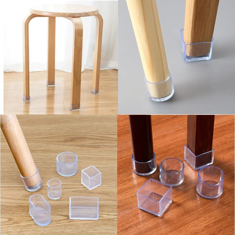 16Pcs Chair Leg Caps Rubber Fe - Outdoor Furniture Leg Protectors avaliação e preço