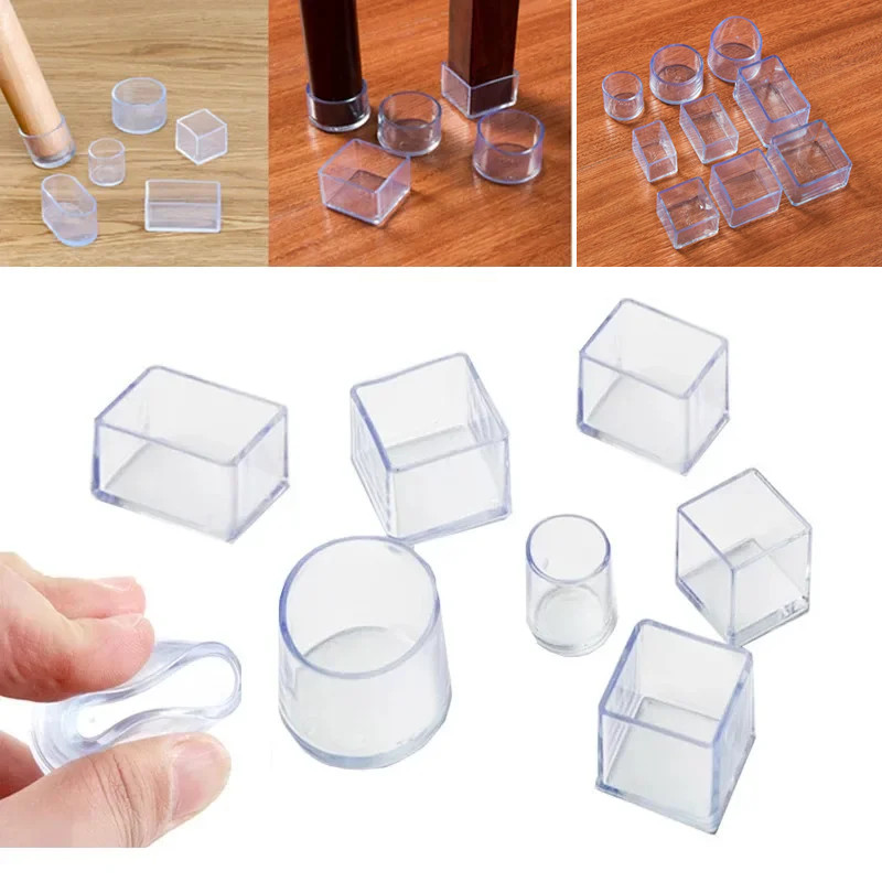 16Pcs Chair Leg Caps Rubber Fe - Outdoor Furniture Leg Protectors avaliação e preço