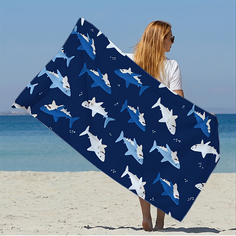 Waterproof Shark Print Beach P - Outdoor Furniture Quick Dry avaliação e preço