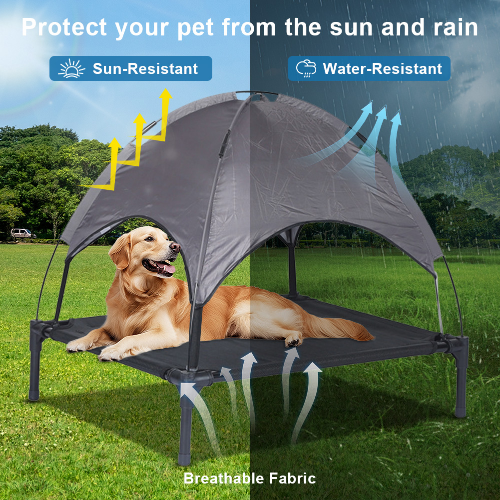 Elevated Dog Bed with Canopy P - Outdoor Daybed Sofa avaliação e preço