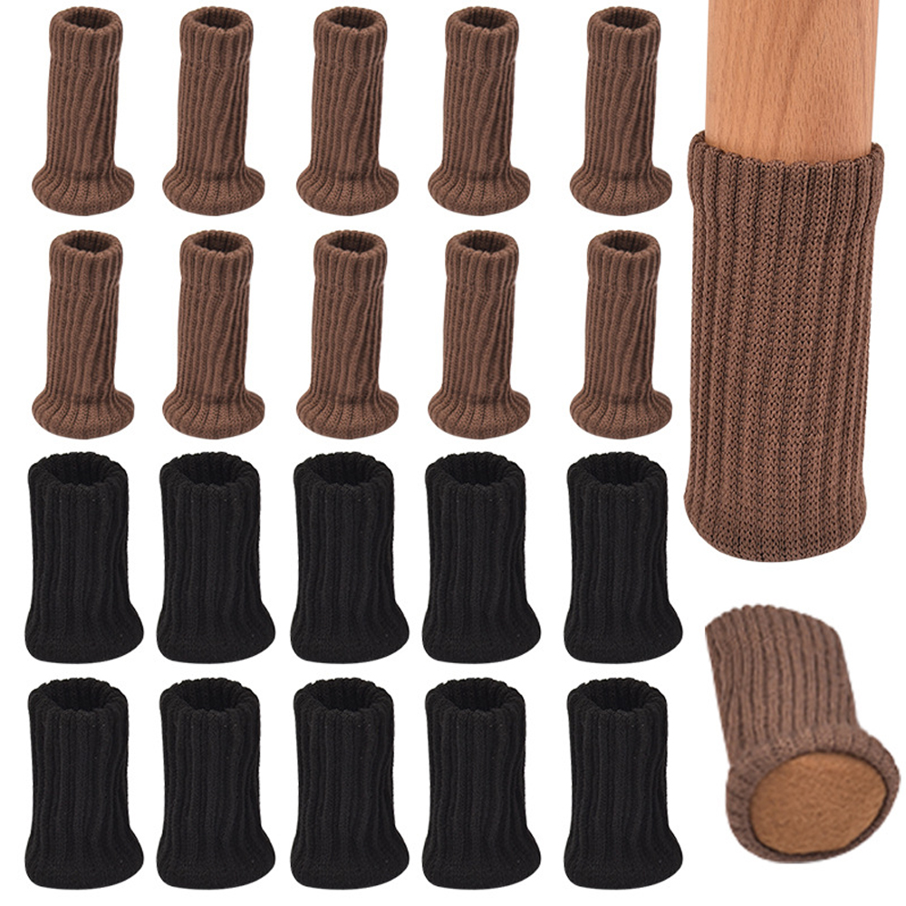 16/24Pcs Chair Legs Socks Knit - Outdoor Furniture Leg Protectors avaliação e preço