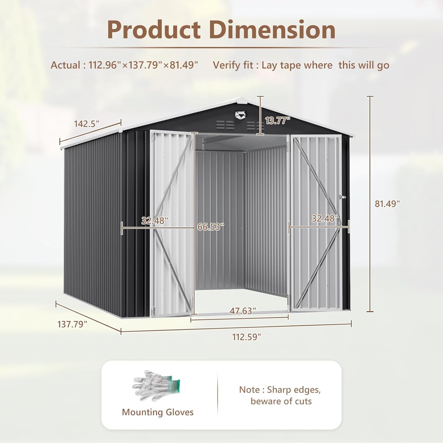 10x12 FT Metal Outdoor Storage - Outdoor Furniture Sales avaliação e preço