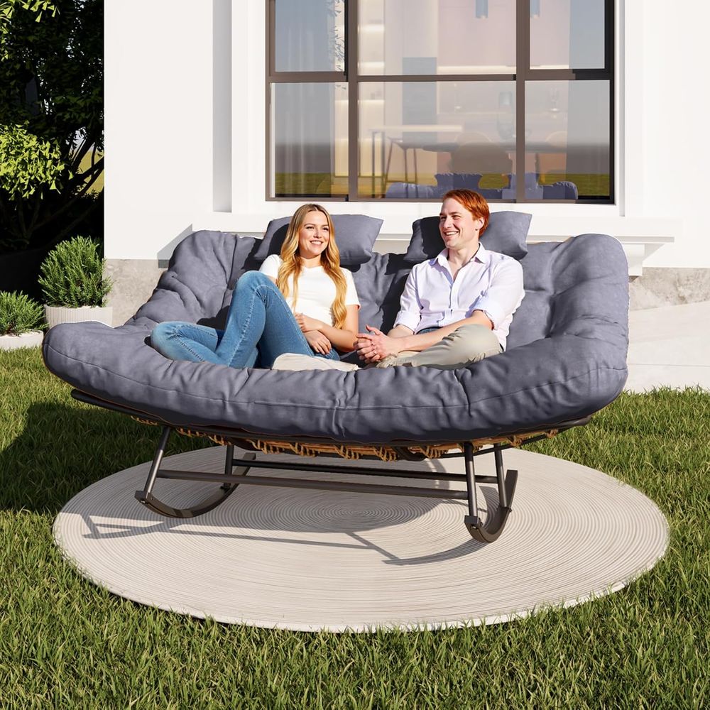 Double Outdoor Rocking Lovesea - Outdoor Furniture Egg Chair avaliação e preço