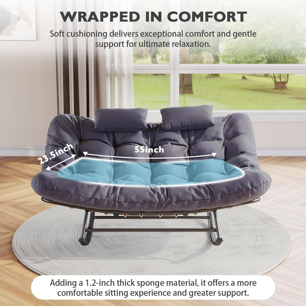 Double Outdoor Rocking Lovesea - Outdoor Furniture Egg Chair avaliação e preço