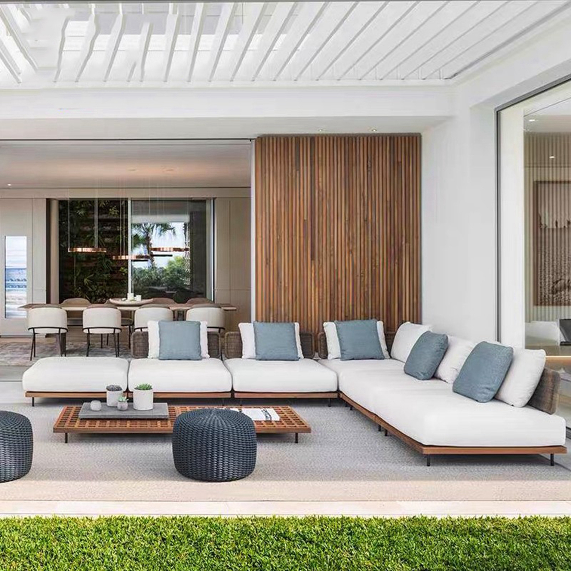 Indonesia Luxury Loveseat Pati - Outdoor Furniture Indonesia avaliação e preço