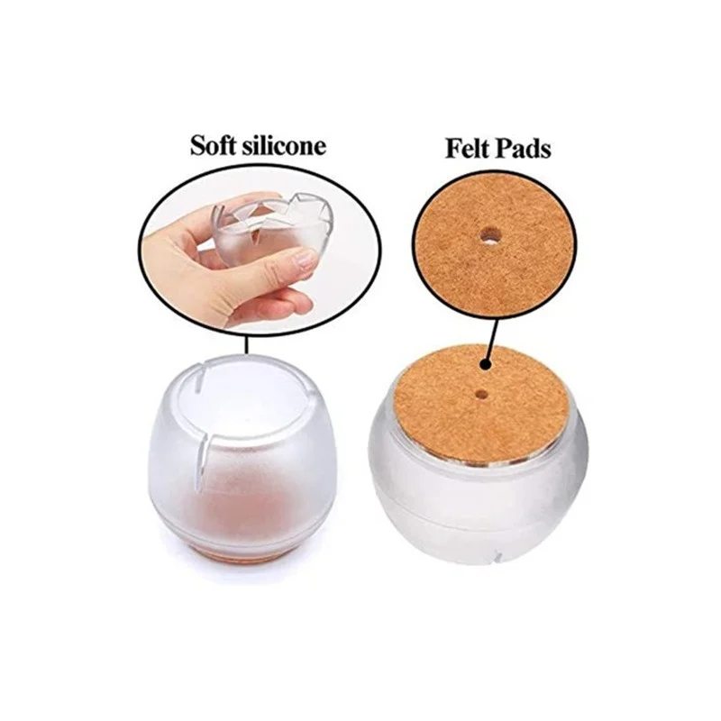 24PCS Chair Leg Caps Silicone  - Outdoor Furniture Leg Protectors avaliação e preço