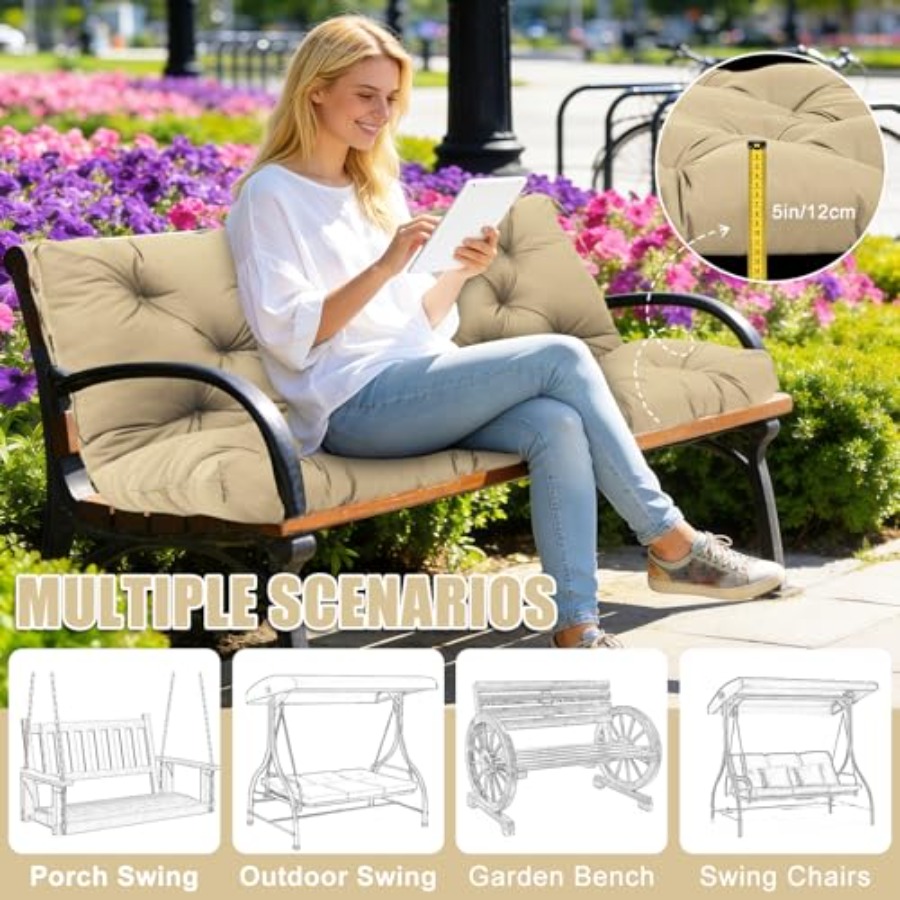 Patio Swing Cushions for Outdo - Outdoor Furniture Quick Dry avaliação e preço