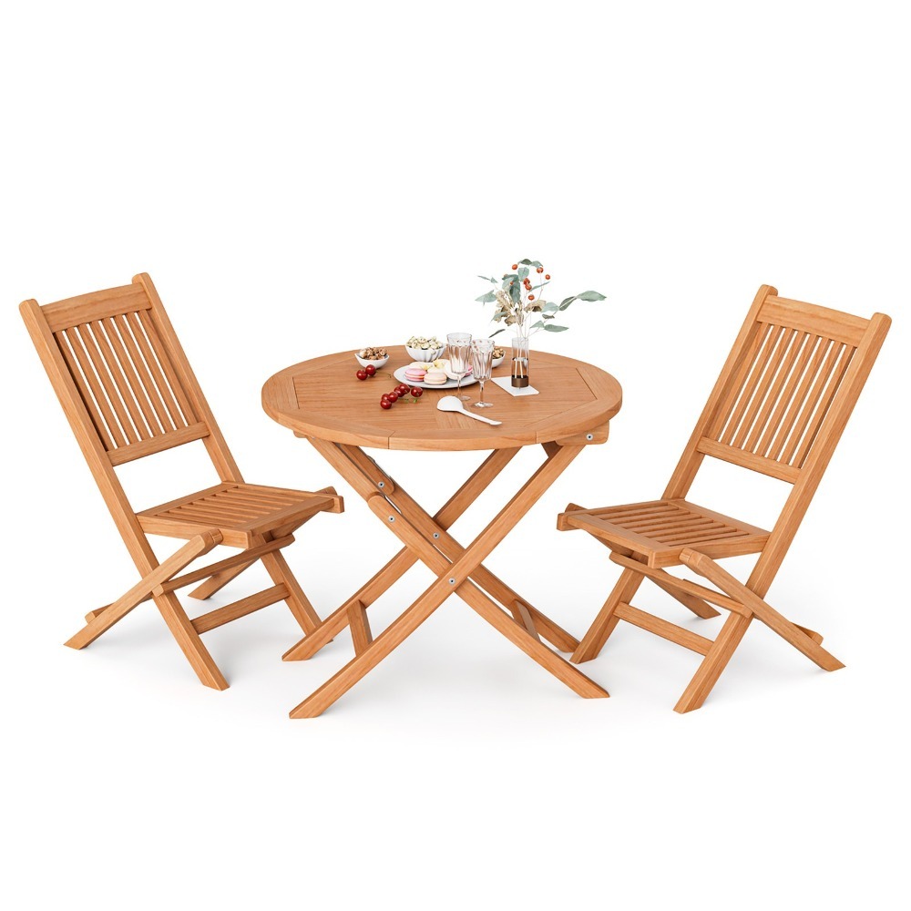 3PCS Outdoor Indonesia Teak Wo - Outdoor Furniture Indonesia avaliação e preço