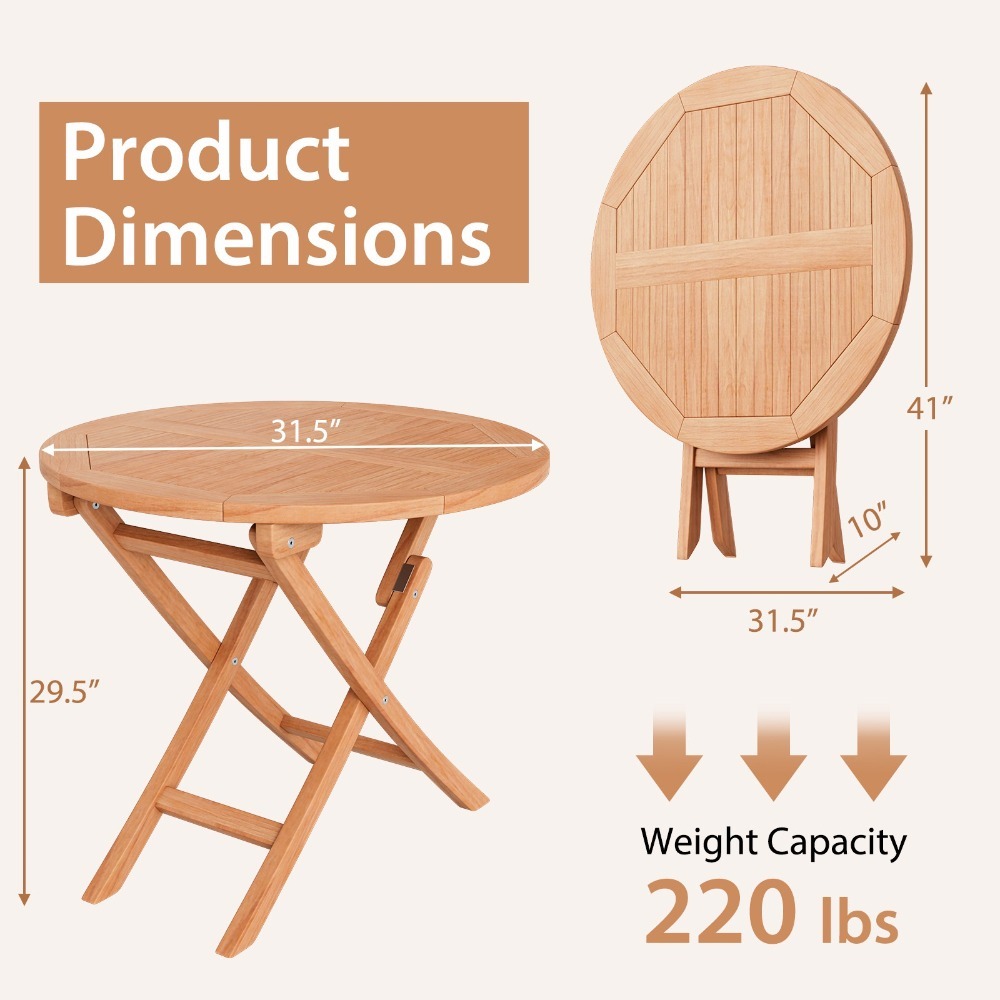 3PCS Outdoor Indonesia Teak Wo - Outdoor Furniture Indonesia avaliação e preço