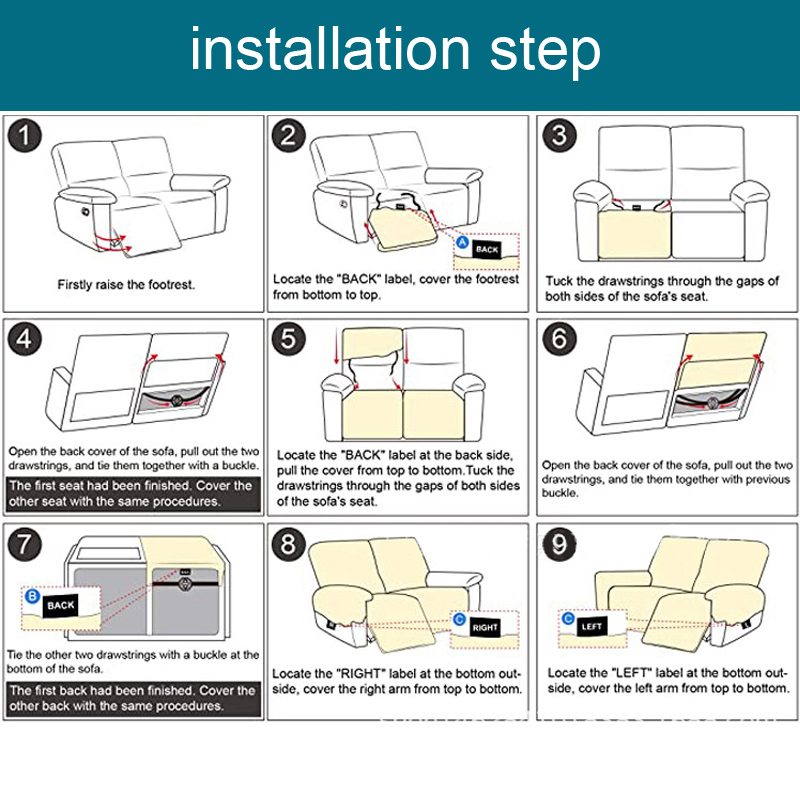 1/2/3 seater Recliner Stretch  - Outdoor Furniture Upholstery avaliação e preço