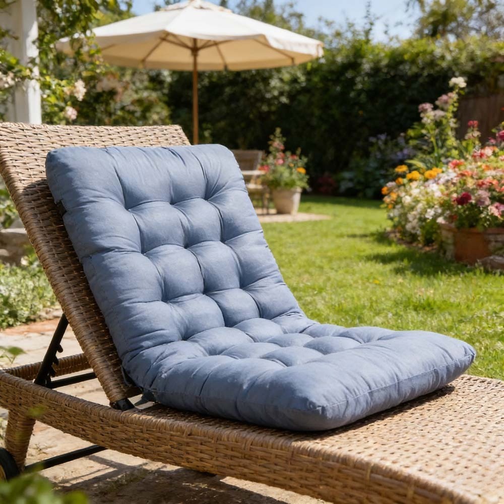1PC Thick Seat Cushion with St - Outdoor Furniture Upholstery avaliação e preço