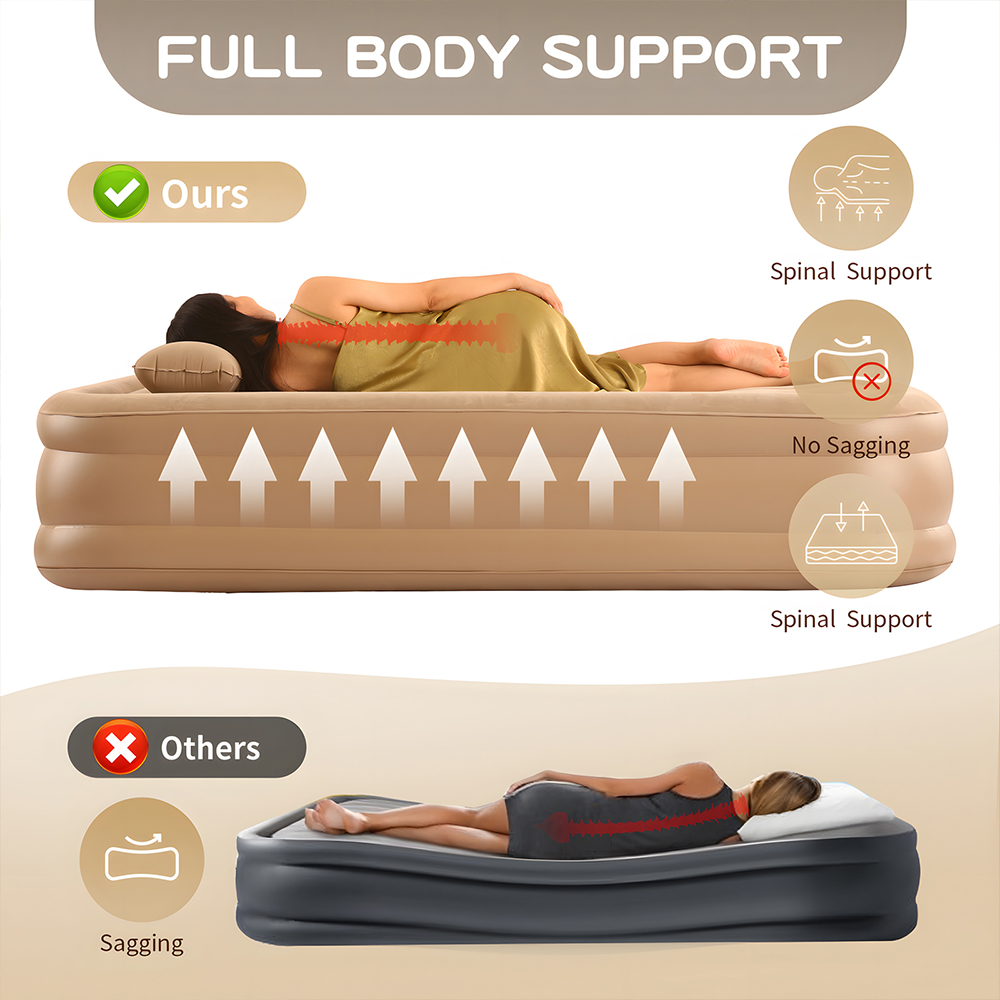 Queen Air Mattress with Built  - Outdoor Furniture Sales avaliação e preço