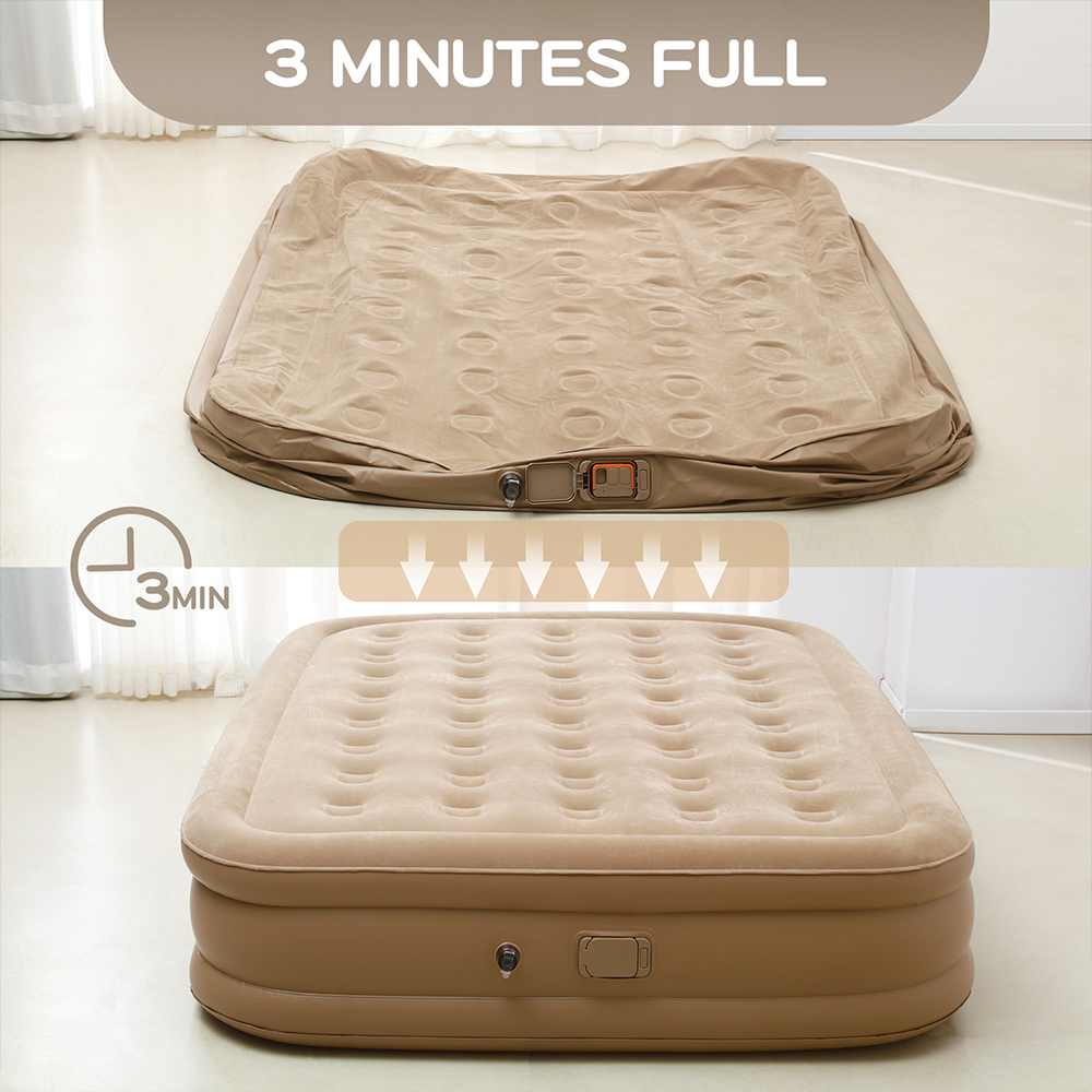 Queen Air Mattress with Built  - Outdoor Furniture Sales avaliação e preço