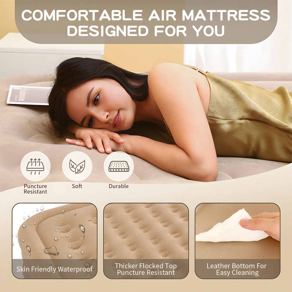 Queen Air Mattress with Built  - Outdoor Furniture Sales avaliação e preço