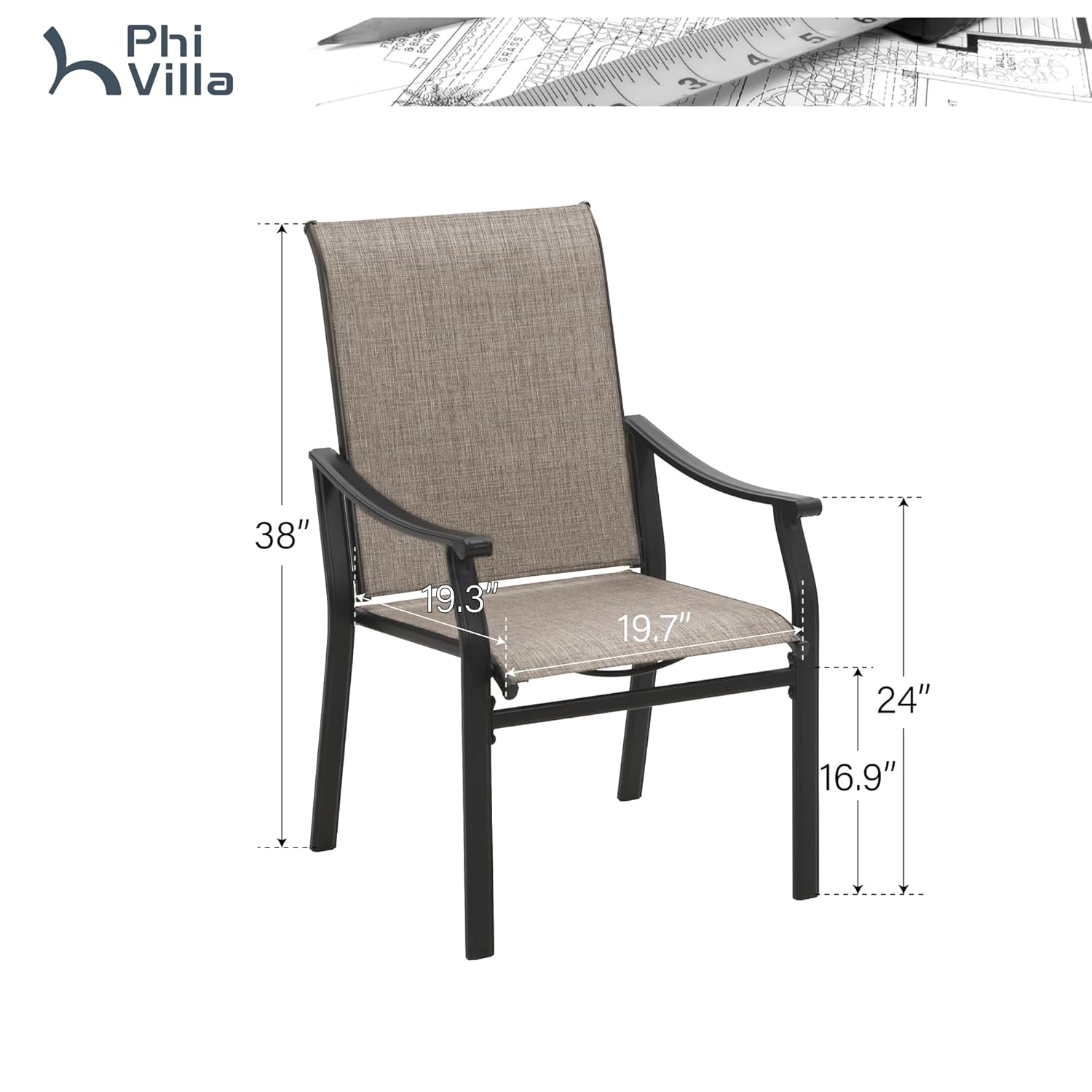 Textilene Metal Outdoor Dining - Outdoor Furniture Quick Dry avaliação e preço