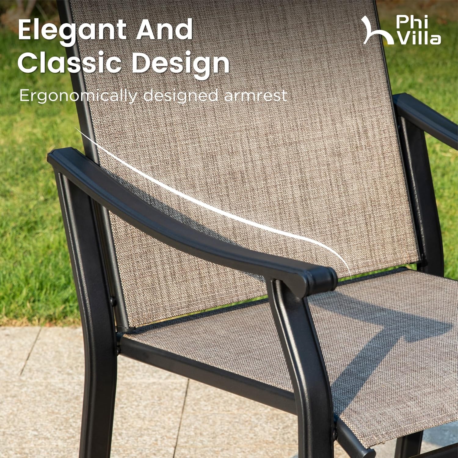 Textilene Metal Outdoor Dining - Outdoor Furniture Quick Dry avaliação e preço
