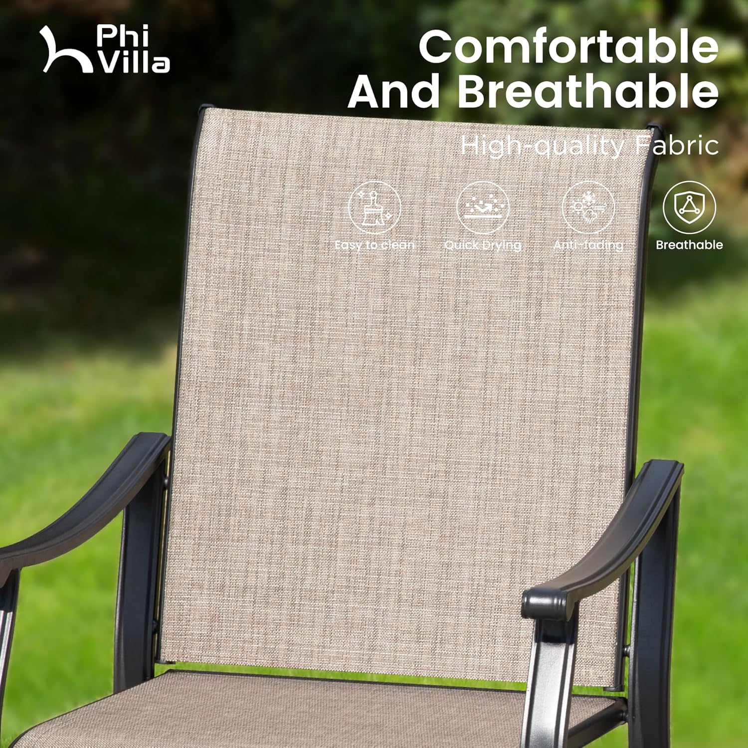 Textilene Metal Outdoor Dining - Outdoor Furniture Quick Dry avaliação e preço