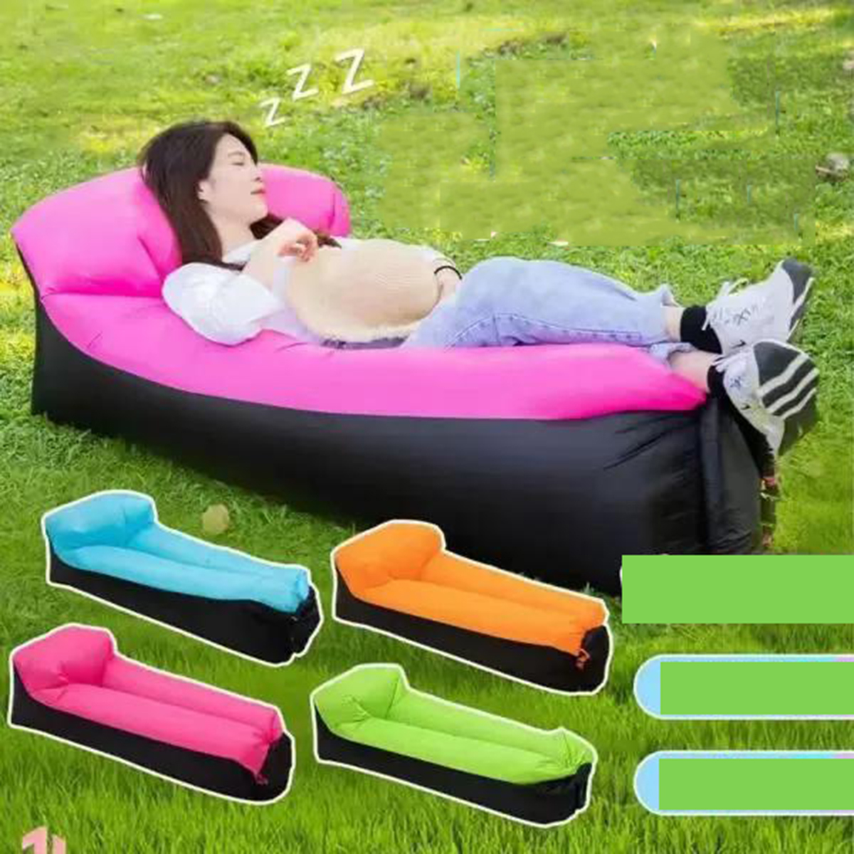 Portable Inflatable Bed, Outdo - Outdoor Daybed Sofa avaliação e preço