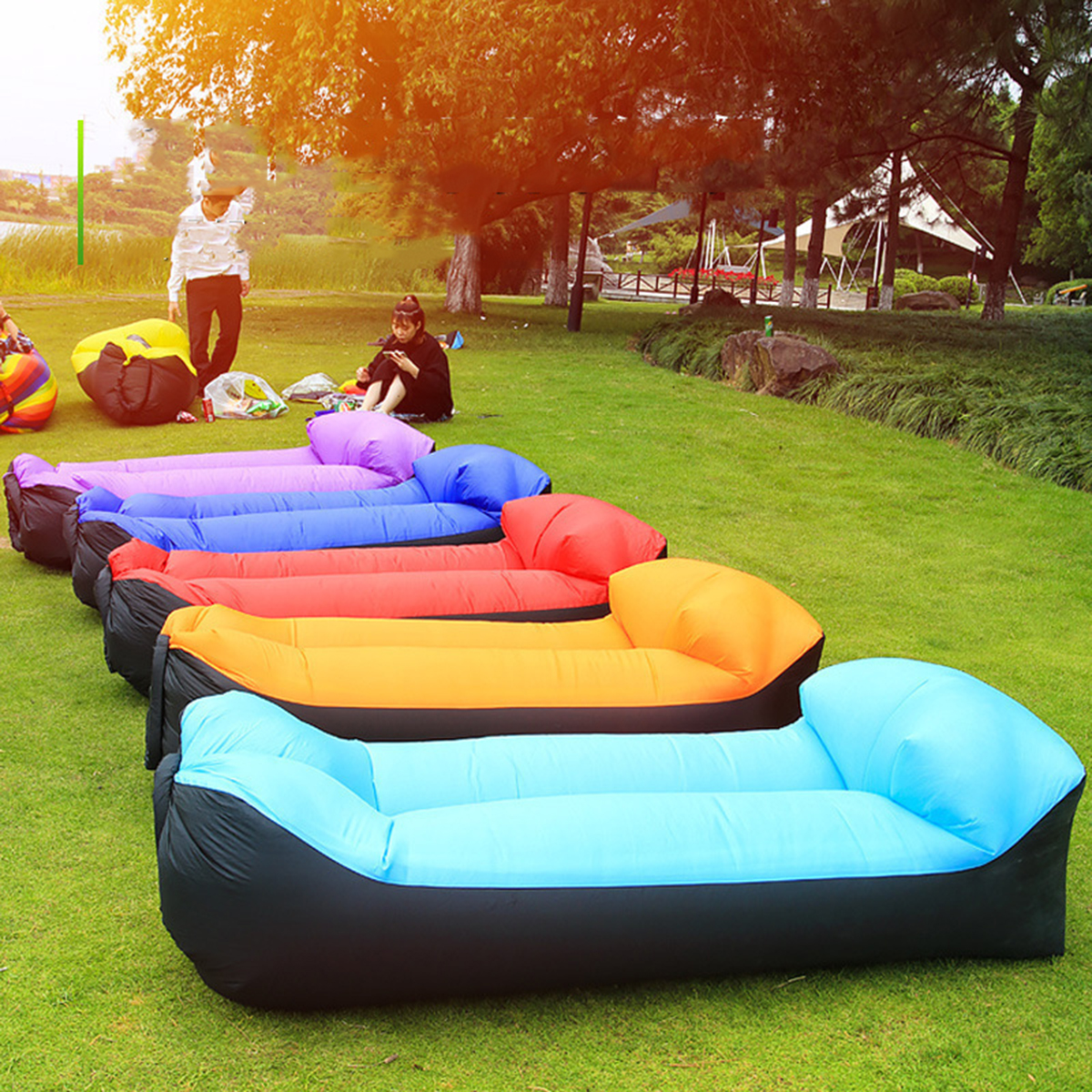 Portable Inflatable Bed, Outdo - Outdoor Daybed Sofa avaliação e preço