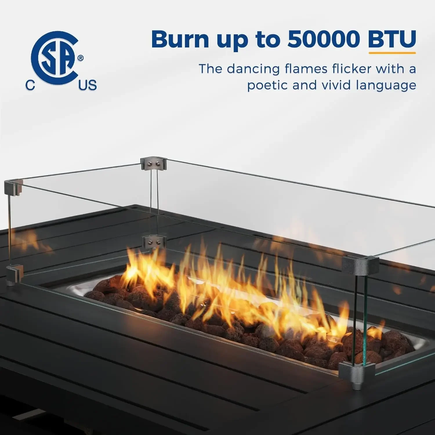 Aluminum Patio Furniture Set,  - Outdoor Furniture With Fire Pit Table avaliação e preço