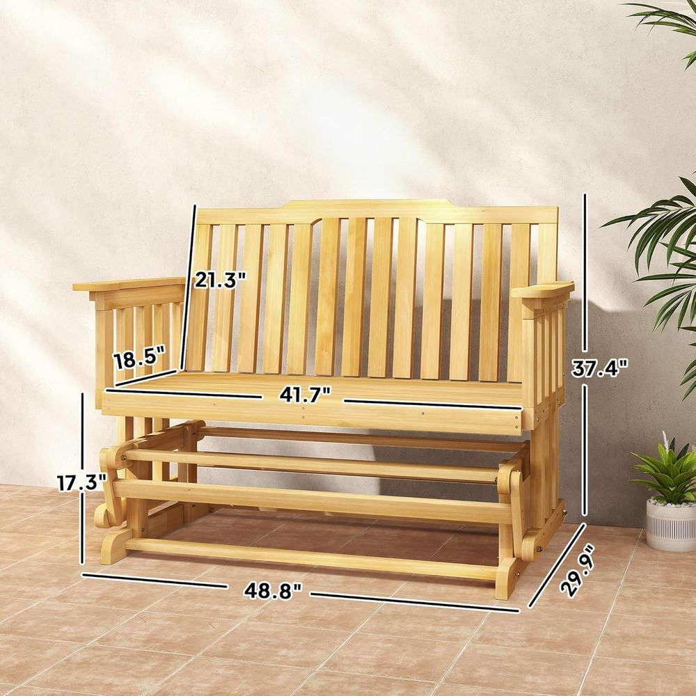 2-Person Outdoor Swing Glider  - Outdoor Furniture Quick Dry avaliação e preço