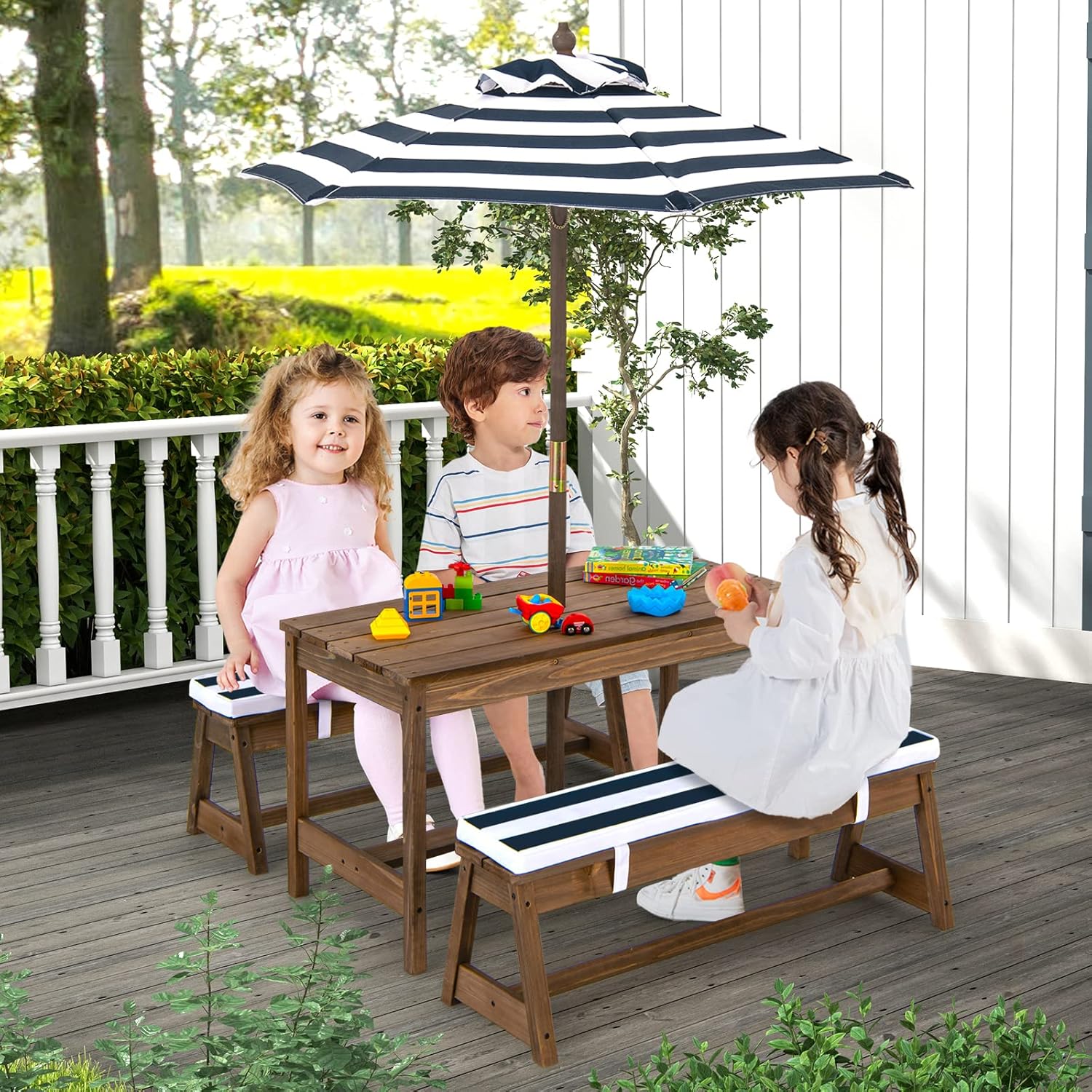 Height Adjustable Wooden Kids  - Outdoor Furniture Kids avaliação e preço