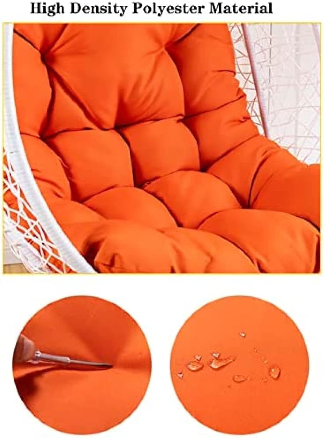 Water Resistant Hanging Egg Ch - Outdoor Furniture Upholstery avaliação e preço