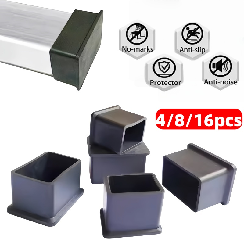 4/8/16pcs PVC Chair Leg Caps F - Outdoor Furniture Leg Protectors avaliação e preço