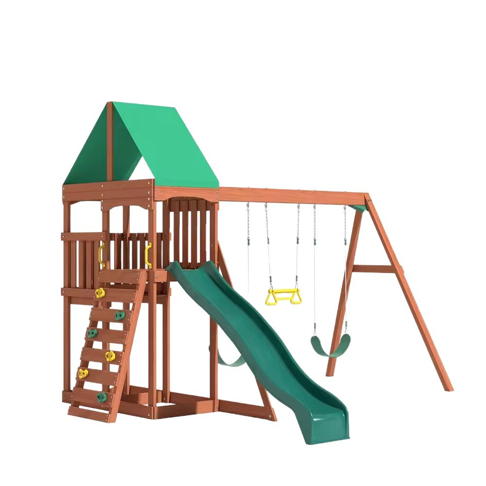 Children Swing Kids Wooden Gar - Outdoor Furniture Kids avaliação e preço