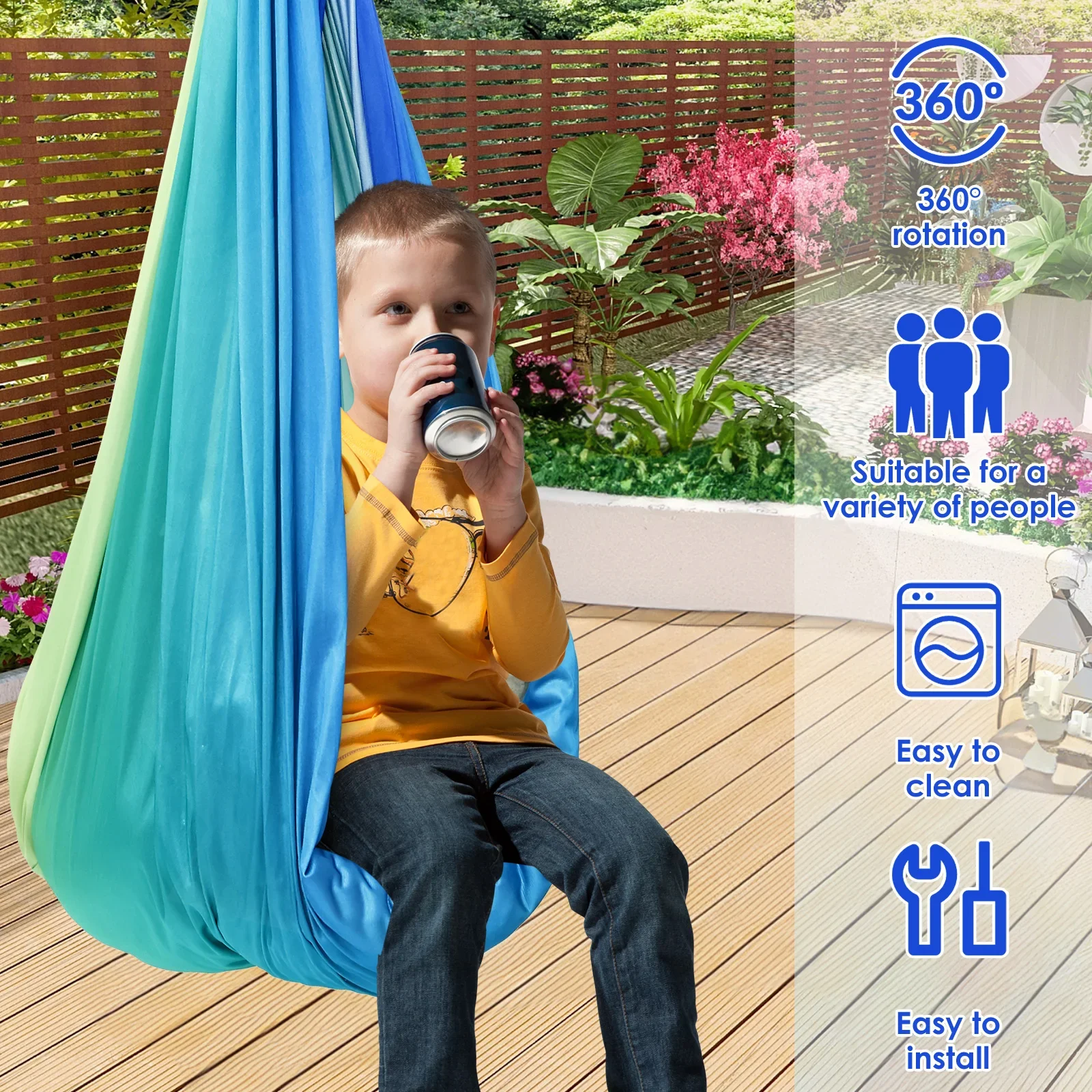 Sensory Swing Comfortable Kids - Outdoor Furniture Kids avaliação e preço