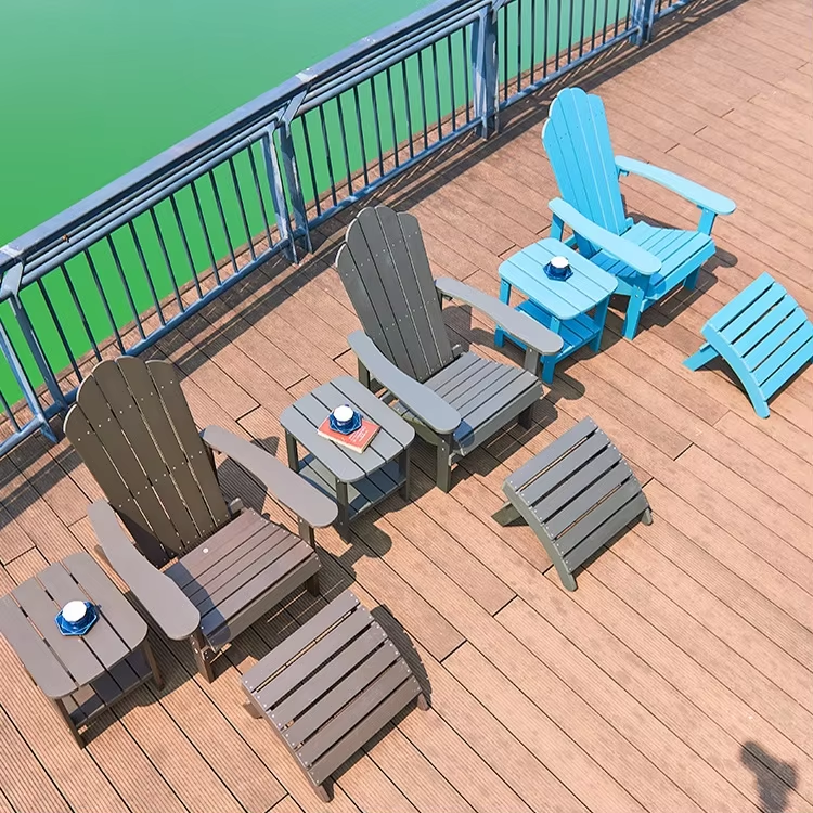 Modern Adirondack Folding Chai - Outdoor Furniture With Fire Pit Table avaliação e preço