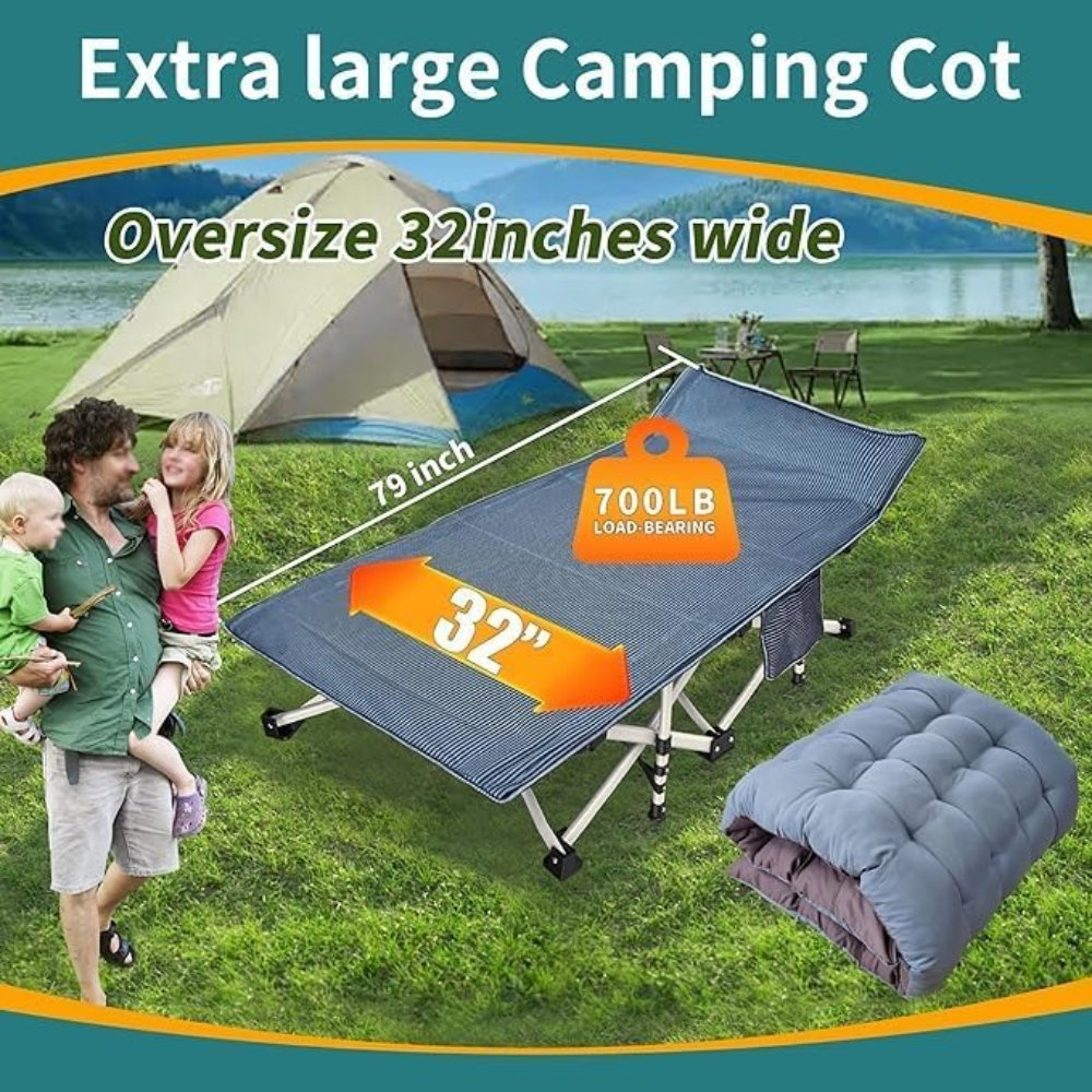 XXL Oversize Camping Cot, 79×3 - Outdoor Daybed Sofa avaliação e preço