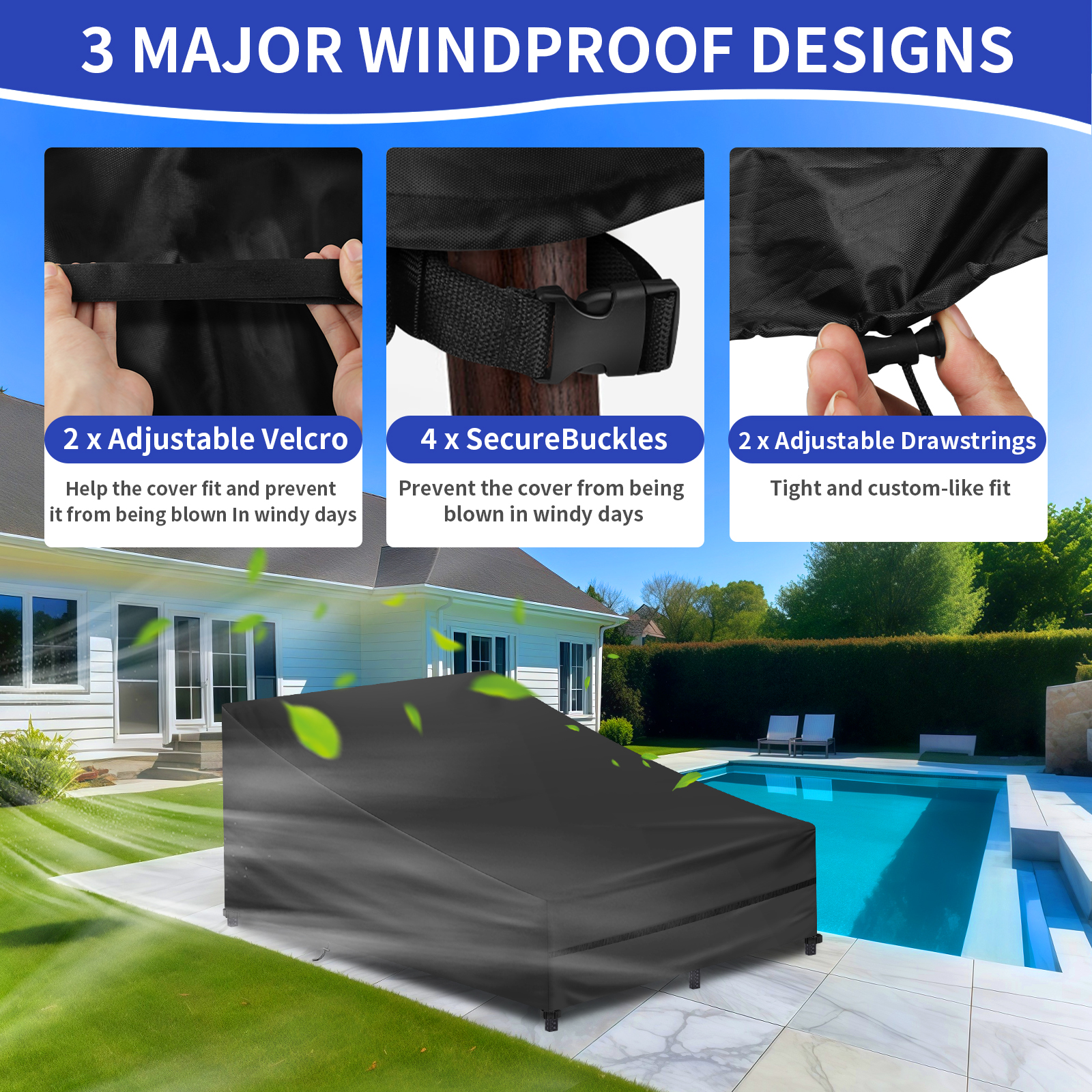 Waterproof Double/Single Wide  - Outdoor Furniture Lounge Chair avaliação e preço