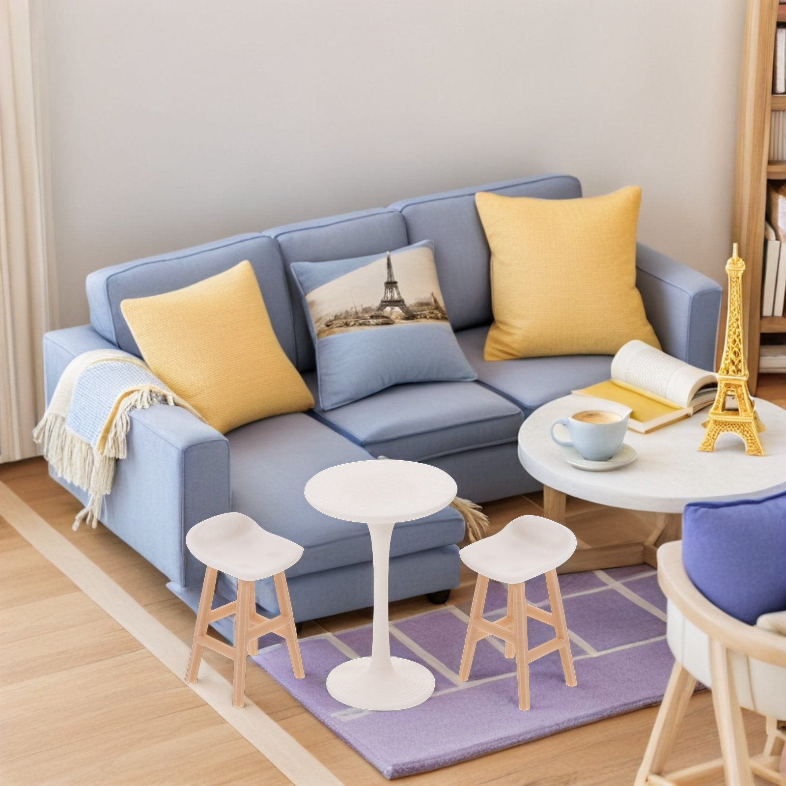 1Set 1:20 Scale Miniature Furn - Outdoor Furniture Sales avaliação e preço