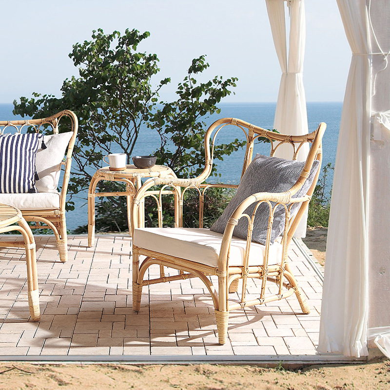 Natural rattan sofa outdoor do - Outdoor Furniture Indonesia avaliação e preço