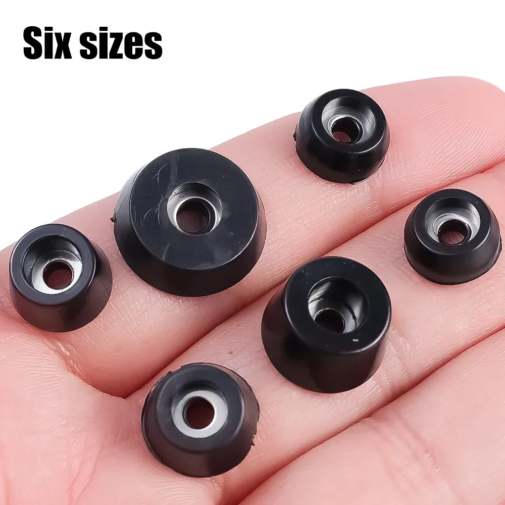 80/8Pcs Black Rubber Feet Pads - Outdoor Furniture Leg Protectors avaliação e preço
