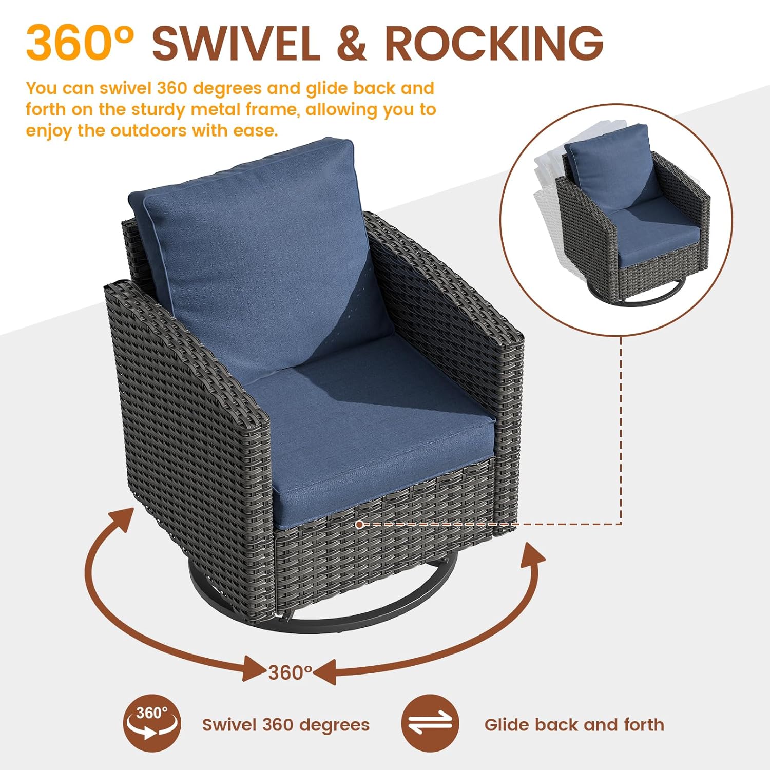 6pc Gray PE Rattan Sectional S - Outdoor Furniture With Fire Pit Table avaliação e preço