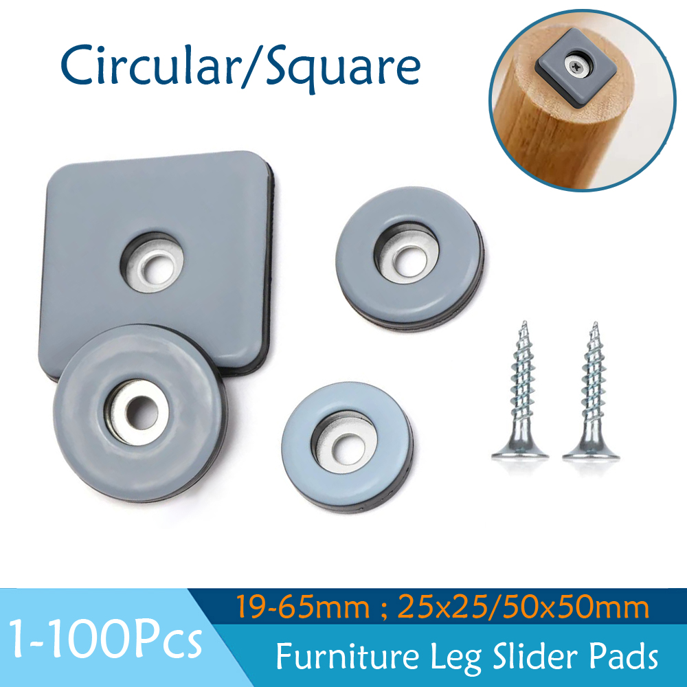 1-100Pcs Furniture Leg Slider  - Outdoor Furniture Leg Protectors avaliação e preço