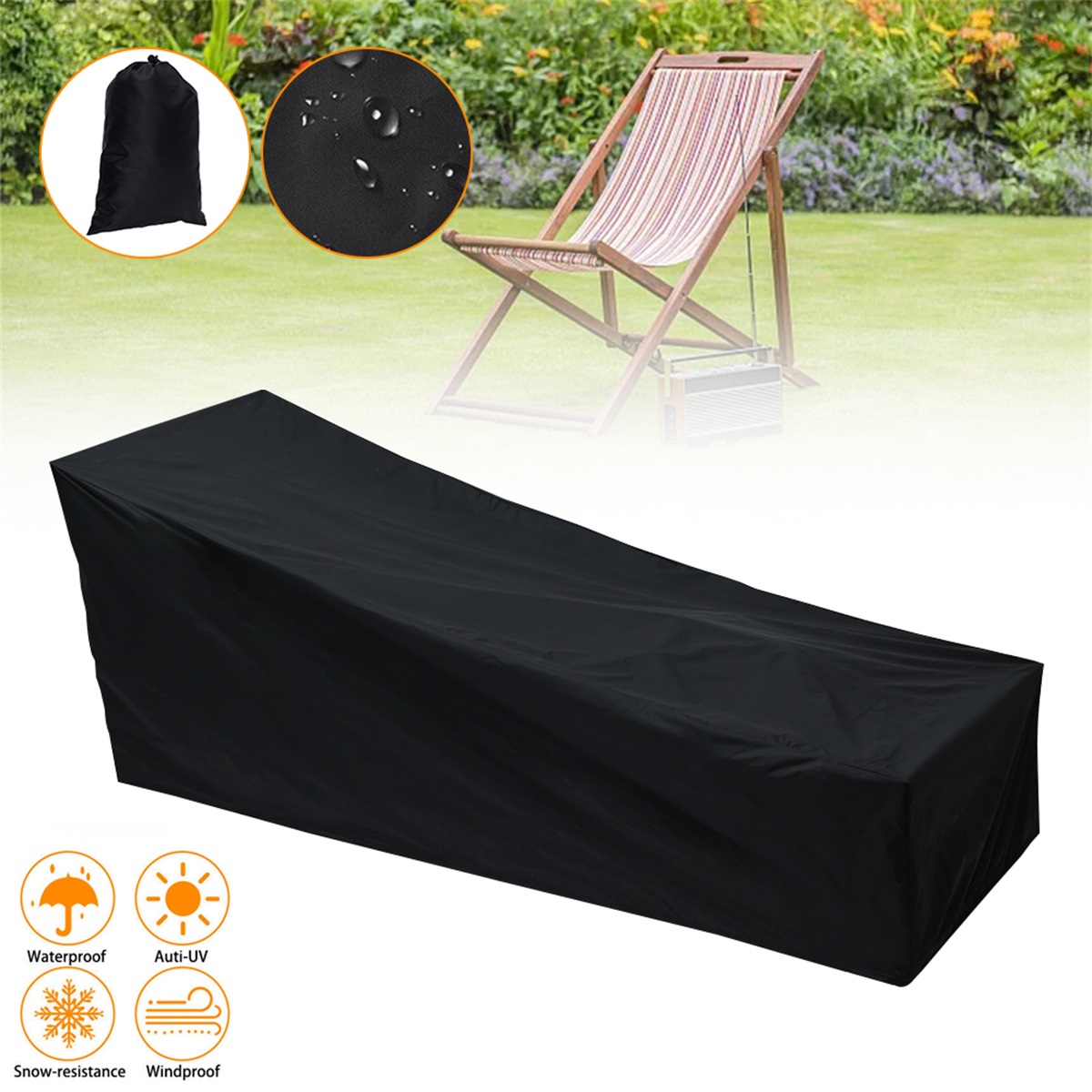 Outdoor Garden Sunbed Cover Su - Outdoor Furniture Lounge Chair avaliação e preço