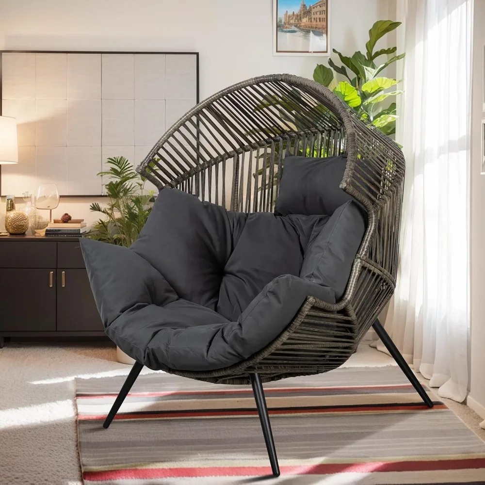 Outdoor Wicker Egg Chair PE Ra - Outdoor Furniture Egg Chair avaliação e preço