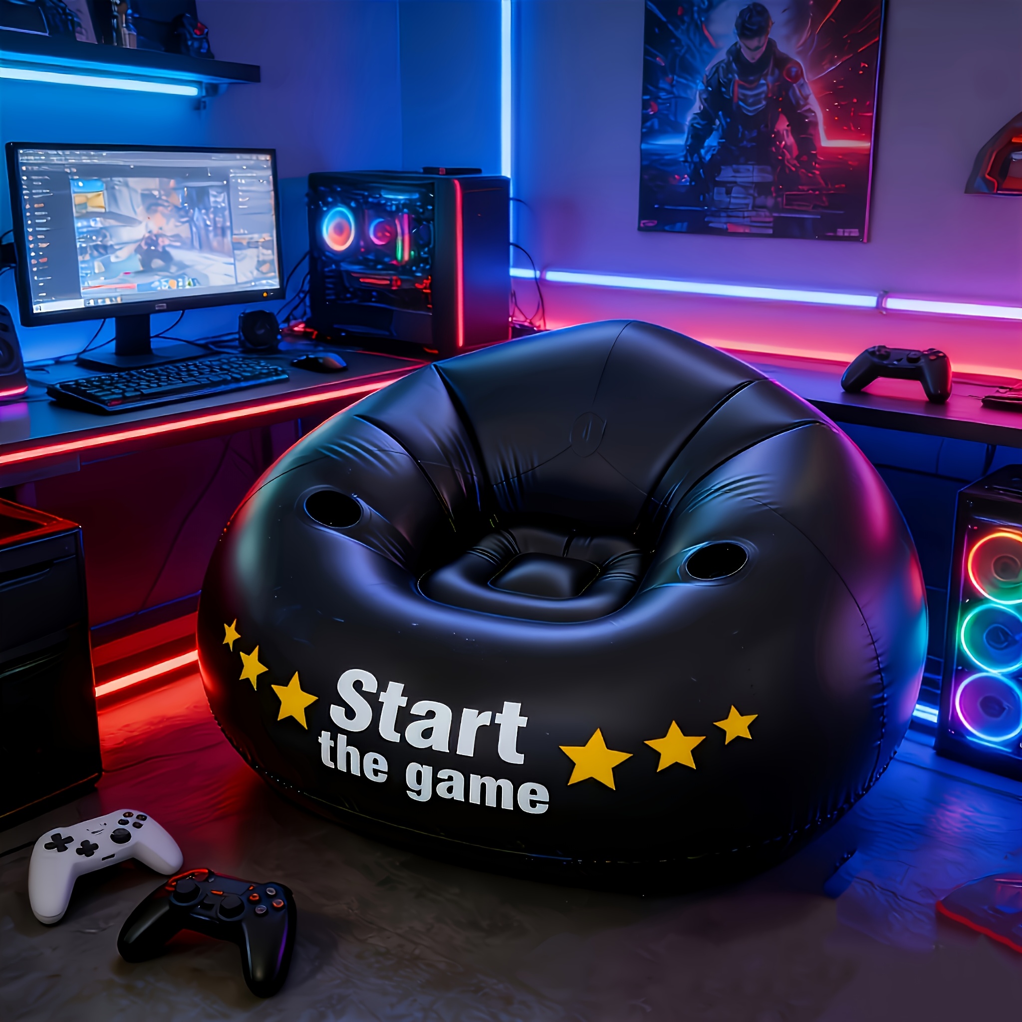 Gaming Inflatable Lazy Sofa Ch - Outdoor Furniture Lounge Chair avaliação e preço