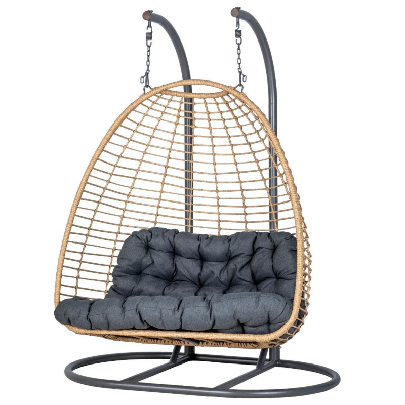 Luxury 2-Seater Hanging Chairs - Outdoor Furniture Egg Chair avaliação e preço
