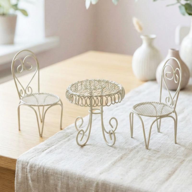 1/3Pcs Dollhouse Garden Displa - Outdoor Furniture Sales avaliação e preço